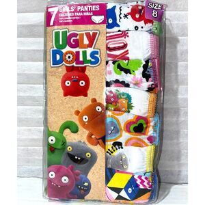 7 Pair of Girls Panties Ugly Dolls Size 8 100% Cotton Brand New!